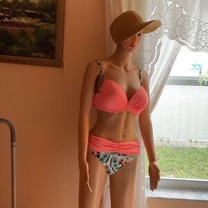 Pink Floral Bikini Set